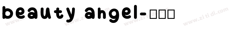 beauty angel字体转换